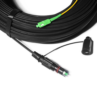 গুণ  Fiber Optic FTTH Solution Cable Waterproof With IPSC APC H Connector কারখানা