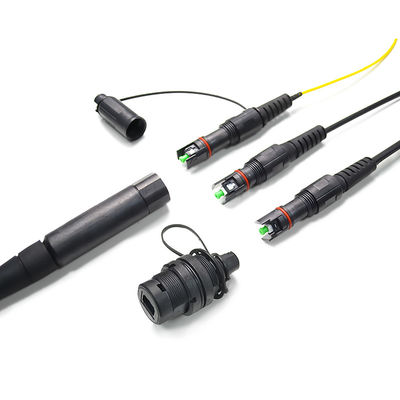 ইনডোর আউটডোর FTTH সলিউশন হপটিক IP67 জলরোধী কর্নিং অপটিট্যাপ সংযোগকারী সহ