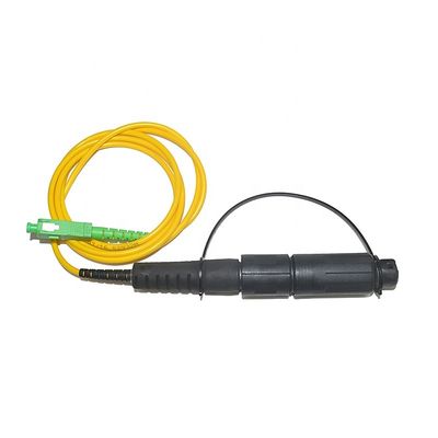 IP68 ওয়াটারপ্রুফ FTTH সলিউশন, ফাইবার অপটিক SC APC প্যাচ কর্ড অপ্টিট্যাপ কানেক্টর সহ
