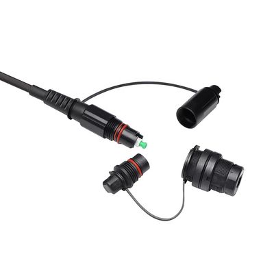 IP68 ওয়াটারপ্রুফ FTTH সলিউশন, ফাইবার অপটিক SC APC প্যাচ কর্ড অপ্টিট্যাপ কানেক্টর সহ