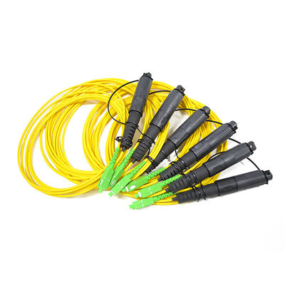 ওয়াটারপ্রুফ FTTH সলিউশন, SC শক্ত অপটিট্যাপ কানেক্টর সহ FTTA প্যাচ কর্ড