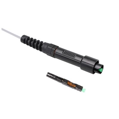Singlemode FTTH সলিউশন, রিইনফোর্সড ওয়াটারপ্রুফ SC APC ফাস্ট কানেক্টর