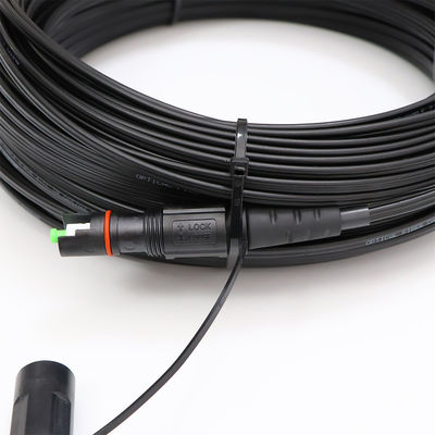 1 কোর আউটডোর FTTH সলিউশন ড্রপ ক্যাবল মিনি আইপি এসসি এপিসি কানেক্টর টাইপ