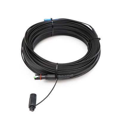 1 কোর আউটডোর FTTH সলিউশন ড্রপ ক্যাবল মিনি আইপি এসসি এপিসি কানেক্টর টাইপ