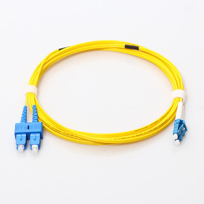 SM DX ফাইবার কেবল প্যাচ কর্ড SC APC থেকে LC UPC ক্লিপগুলি RoHS অনুগত