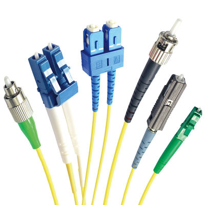 SM DX ফাইবার কেবল প্যাচ কর্ড SC APC থেকে LC UPC ক্লিপগুলি RoHS অনুগত