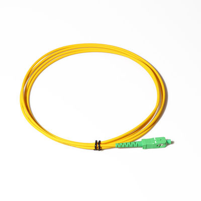 সাদা G657a2 ফাইবার কেবল প্যাচ কর্ড SC APC থেকে SC APC সিঙ্গেলমোড 3m