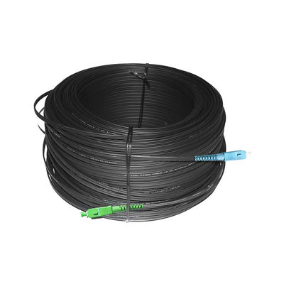 SC UPC SC APC ফাইবার কেবল প্যাচ কর্ড, জাম্পার FTTH আউটডোর ড্রপ কেবল G657A