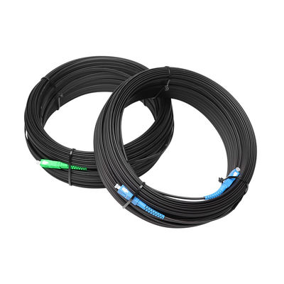 SC PC APC পিগটেল ফাইবার অপটিক্যাল ড্রপ কেবল GJYXFCH টাইপ FRP শক্তি