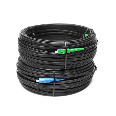 SC PC APC পিগটেল ফাইবার অপটিক্যাল ড্রপ কেবল GJYXFCH টাইপ FRP শক্তি