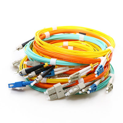 MTRJ MU DIN সংযোগকারী সহ FTTH ফাইবার কেবল প্যাচ কর্ড UPC APC
