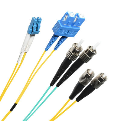 MTRJ MU DIN সংযোগকারী সহ FTTH ফাইবার কেবল প্যাচ কর্ড UPC APC