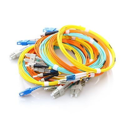 SC APC - SC APC ফাইবার কেবল প্যাচ কর্ড একক মোড G657A 9/125 সিমপ্লেক্স ডুপ্লেক্স