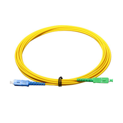 3.0mm SM LSZH ফাইবার অপটিক প্যাচ ক্যাবল SC APC থেকে SC UPC RoHS সার্টিফাইড