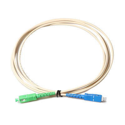 3.0mm SM LSZH ফাইবার অপটিক প্যাচ ক্যাবল SC APC থেকে SC UPC RoHS সার্টিফাইড