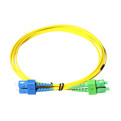 3.0mm SM LSZH ফাইবার অপটিক প্যাচ ক্যাবল SC APC থেকে SC UPC RoHS সার্টিফাইড
