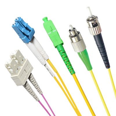 CATV নেটওয়ার্কের জন্য G652D ফাইবার কেবল সমাবেশ, SM UPC APC ফাইবার অপটিক প্যাচ কর্ড