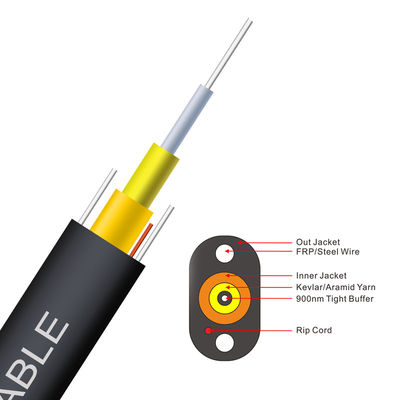 1 কোর টোনেবল G657A1 G657A2 G657A3 FTTP টাইট বাফার করা ইন্ডোর/আউটডোর ড্রপ কেবল টেলিকমিউনিকেশনের জন্য, ফ্ল্যাট ড্রপ ক্যাবল