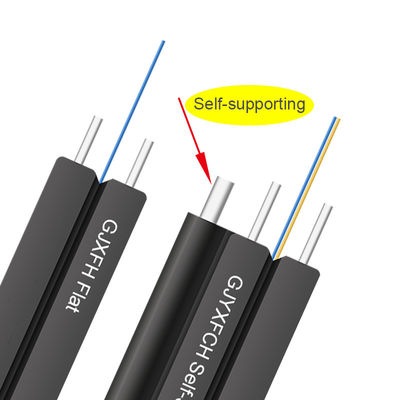 নতুন 2,4 ফাইবার ftth ড্রপ কেবল চিত্র 8 স্ব-সমর্থন আউটডোর GYXTC8Y GYXTC8H ফাইবার অপটিক ড্রপ কেবল