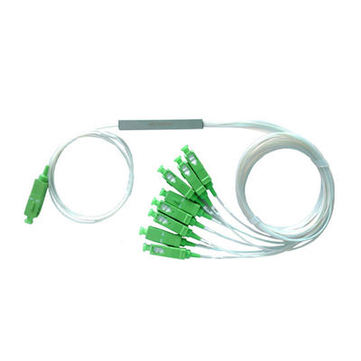 কাস্টমাইজড FTTH ফাইবার অপটিক স্প্লিটার 1x8 PLC মিনি ইস্পাত টিউব টাইপ