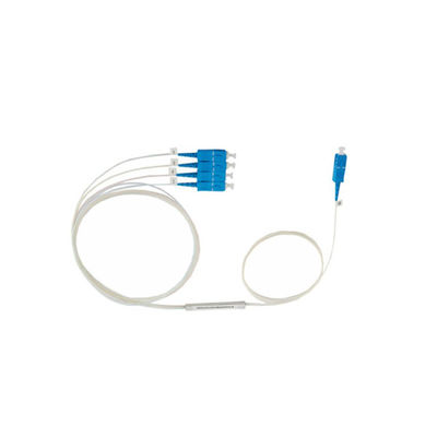 মিনি ইস্পাত টিউব টাইপ 1 * 4 SC APC UPC সংযোগকারীর সাথে PLC স্প্লিটার
