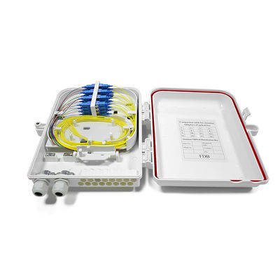 FTTH 16 কোর ডিস্ট্রিবিউশন বক্স, প্লাস্টিক ফাইবার অপটিক স্প্লিসিং বক্স IP66 জলরোধী