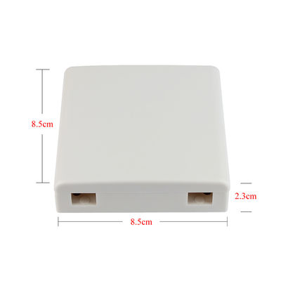 ওয়াল সকেটের জন্য FTTH 2 পোর্ট 86 ফাইবার অপটিক টার্মিনাল বক্স ফেসপ্লেট
