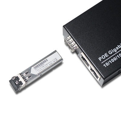 FTTH FTTB FTTX নেটওয়ার্কের জন্য SFP LC ফাইবার ইথারনেট মিডিয়া কনভার্টার 20km