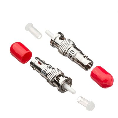 FTTH এর জন্য 6dB 7dB 10dB ফাইবার অপটিক্যাল অ্যাটেনুয়েটর ST পুরুষ থেকে মহিলা
