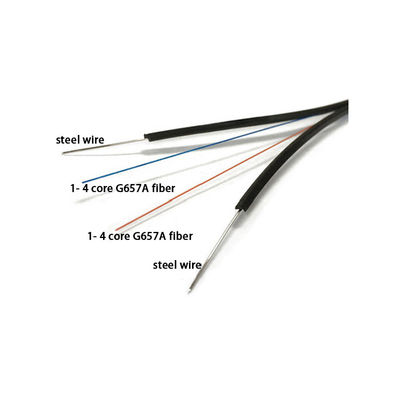 ভাল দাম সহ উচ্চ মানের GJYXFCH FTTH অপটিক্যাল ড্রপ কেবল 6 কোর