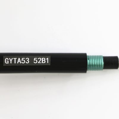 GYTA53 আউটডোর অপটিক্যাল ফাইবার কেবল 12 কোর পিই শীথ এপিএল স্টিল তারের সাথে
