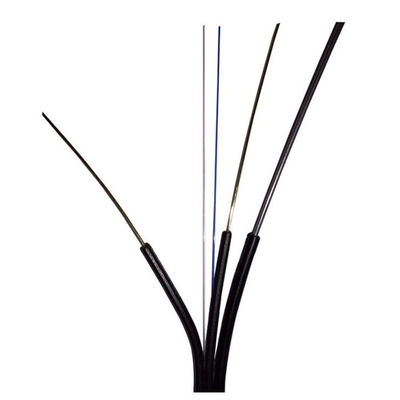 কাস্টমাইজড আউটডোর FTTH ড্রপ কেবল G657A1 G657A2 টাইপ কালো রঙ