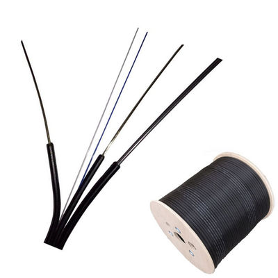 কাস্টমাইজড আউটডোর FTTH ড্রপ কেবল G657A1 G657A2 টাইপ কালো রঙ