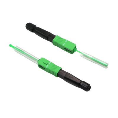 FTTH FTTB FTTX নেটওয়ার্কের জন্য SC APC ফিউশন স্প্লাইস ফাইবার অপটিক সংযোগকারী