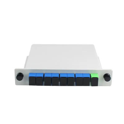 8 ওয়ে PLC ফাইবার অপটিক স্প্লিটার ক্যাসেট টাইপ 1x8 SC APC কানেক্টর সহ
