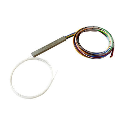 মিনি স্টিল টিউব 1x4 ফাইবার স্প্লিটার PLC 0.9mm 1 মিটার সংযোগকারী ছাড়া