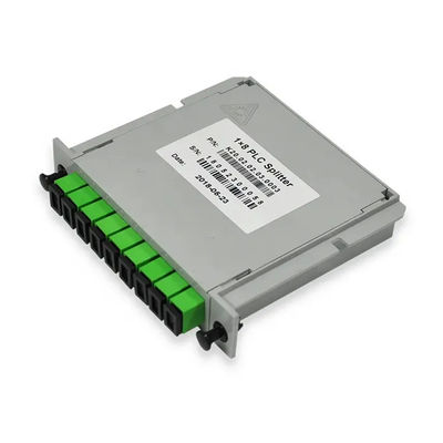 ক্যাসেট টাইপ PLC ফাইবার অপটিক স্প্লিটার 1x8 SC UPC সংযোগকারী সহ