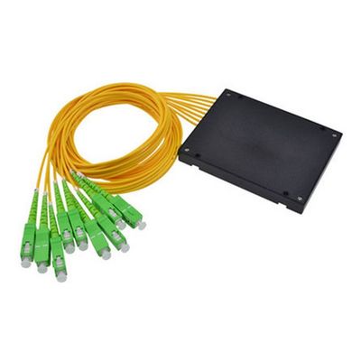 সংযোগকারী 8 ওয়ে G657A1 ফাইবার টাইপ সহ 1×8 ABS বক্স PLC স্প্লিটার