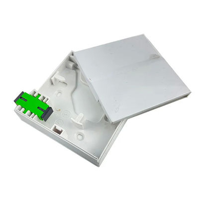 ওয়াল সকেটের জন্য 1 কোর ABS FTTH ফাইবার অপটিক টার্মিনাল বক্স অদৃশ্য