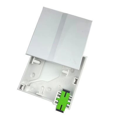 ওয়াল সকেটের জন্য 1 কোর ABS FTTH ফাইবার অপটিক টার্মিনাল বক্স অদৃশ্য